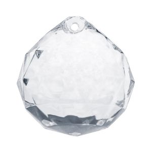 Zawieszka Kula Diamentowa PartyDeco 32x34mm Przezroczysta, 1szt